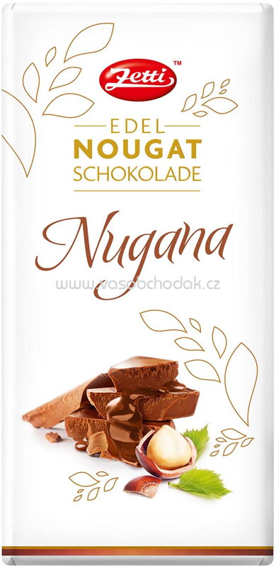 Zetti Edel Nougat Schokolade Nugana, 100g