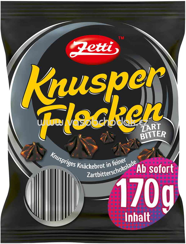 Zetti Knusperflocken Zartbitter, 130g Zetti Knusperflocken Zartbitter, 130g