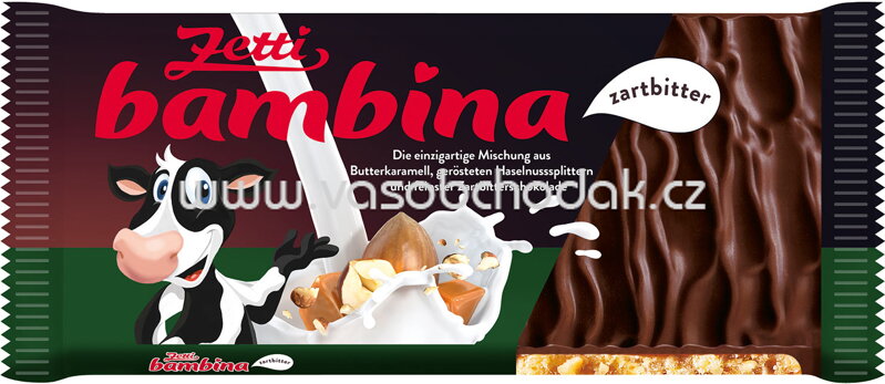 Zetti bambina Zartbitter Tafel, 100g