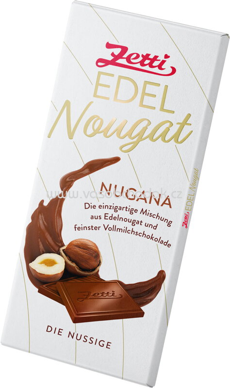 Zetti Edel Nougat Schokolade Nugana, 100g