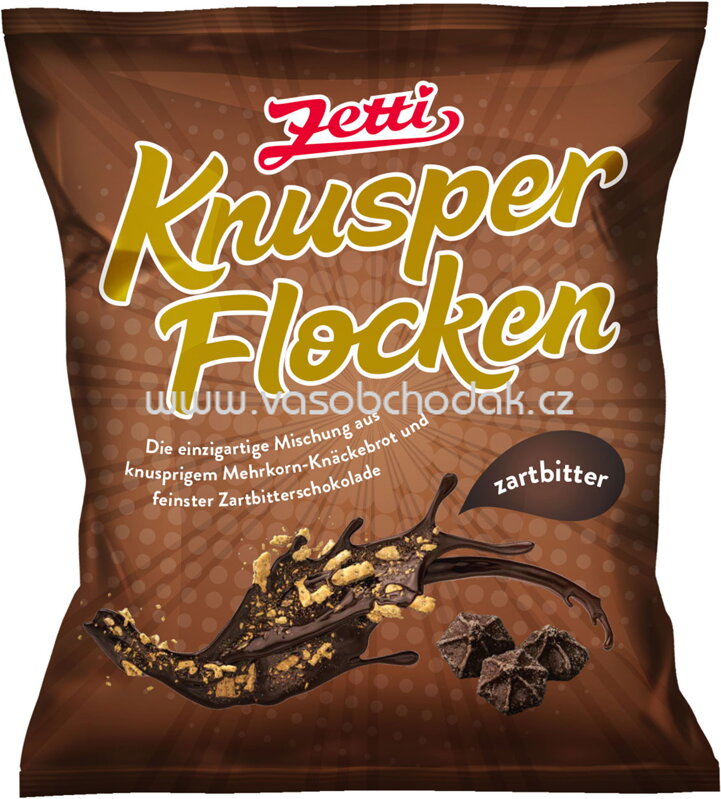 Zetti Knusperflocken Zartbitter, 130g