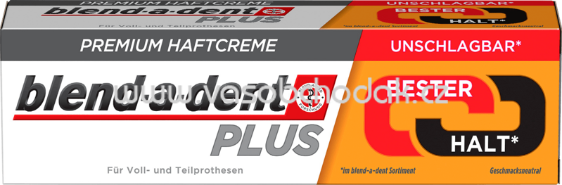 blend-a-dent Haftcreme Premium Plus - Bester Halt, 40g blend-a-dent Haftcreme Premium Plus - Bester Halt, 40g