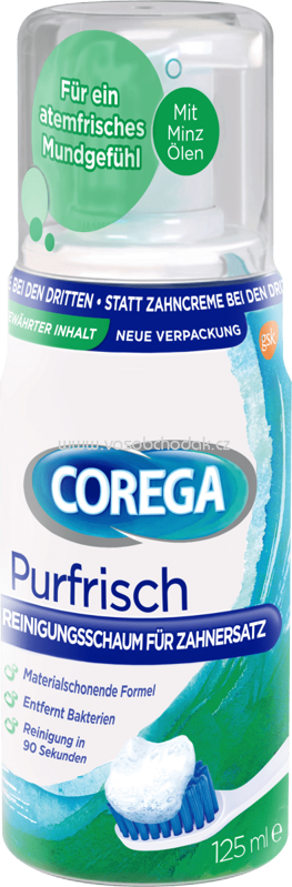 COREGA Reinigungsschaum für Zahnersatz, 125 ml COREGA Reinigungsschaum für Zahnersatz, 125 ml