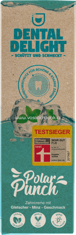 Dental Delight Zahnpasta Polar Punch Gletscher-Minz-Geschmack, 75 ml