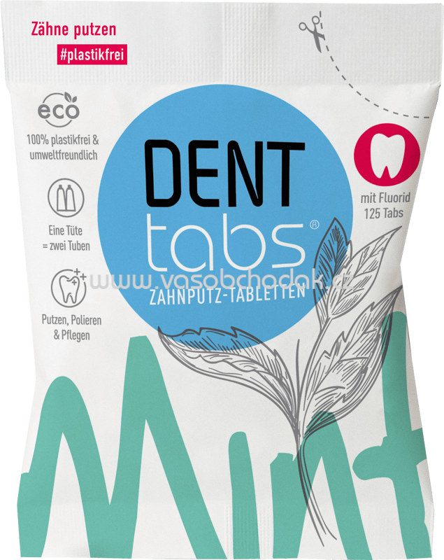 DENTTABS Zahnputztabletten mit Fluorid, 125 St DENTTABS Zahnputztabletten mit Fluorid, 125 St