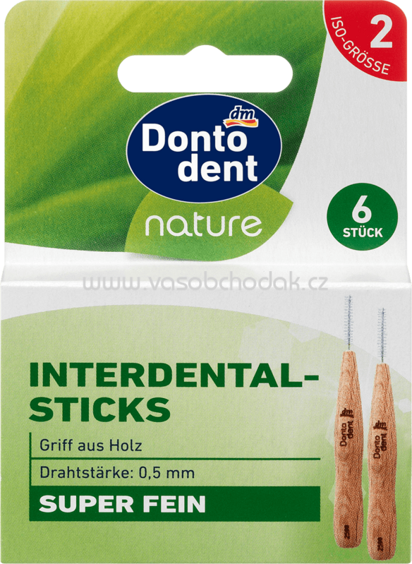 Dontodent Nature Interdental-Sticks, ISO 2, 0,5 mm, 6 St
