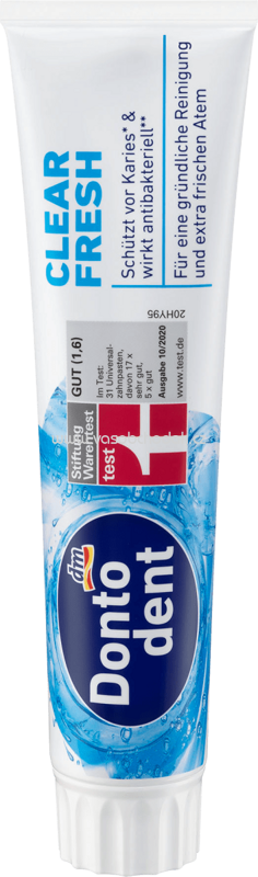 Dontodent Zahnpasta Clear Fresh, 125 ml Dontodent Zahnpasta Clear Fresh, 125 ml