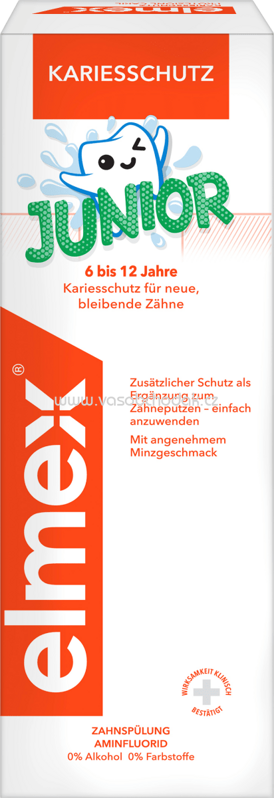 elmex Mundspülung Kinder Junior, 6-12 Jahre, 400 ml