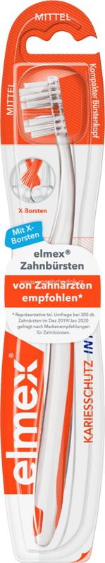 elmex Zahnbürste Kariesschutz InterX mittel, 1 St