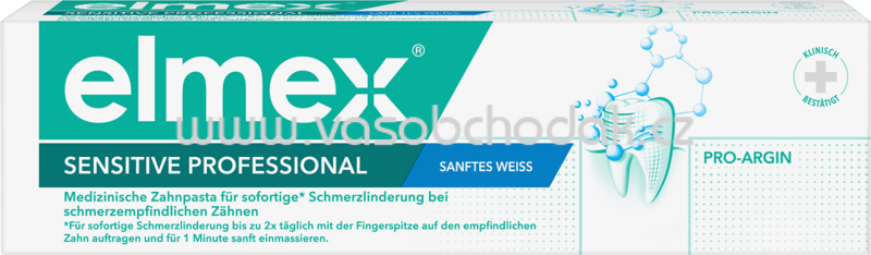 elmex Zahnpasta sensitive professional sanftes weiss, 75 ml