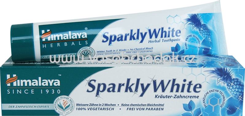Himalaya Zahnpasta Sparkly White Kräuter, fluoridfrei, 75 ml