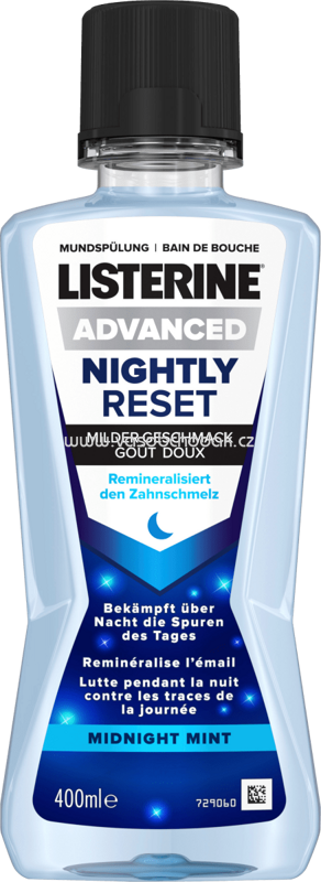 Listerine Mundspülung Advanced Nightly Reset, 400 ml