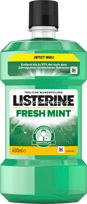 Listerine Mundspülung Fresh Mint, 600 ml