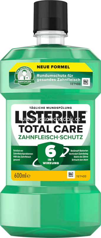 Listerine Mundspülung Total Care Zahnfleisch-Schutz, 600 ml Listerine Mundspülung Total Care Zahnfleisch-Schutz, 600 ml