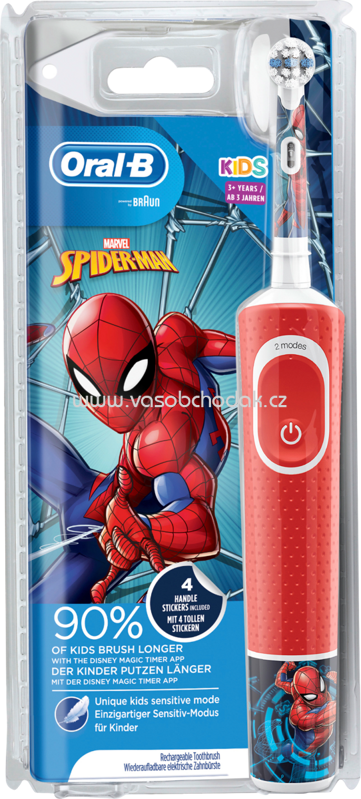 Oral-B Elektrische Zahnbürste Kids Spider-Man, ab 3 Jahren, 1 St Oral-B Elektrische Zahnbürste Kids Spider-Man, ab 3 Jahren, 1 St