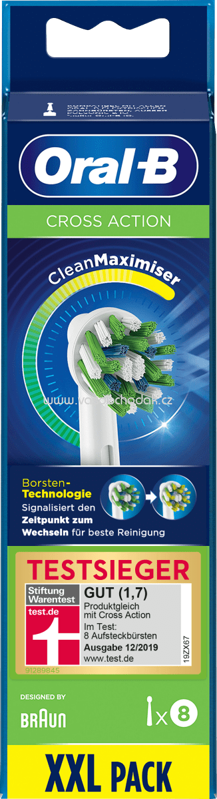 Oral-B Aufsteckbürsten Cross Action CleanMaximizer, 8 St