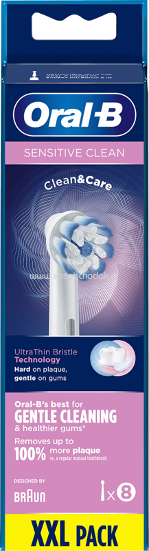 Oral-B Aufsteckbürsten Sensitive Clean Clean&Care, 8 St Oral-B Aufsteckbürsten Sensitive Clean Clean&Care, 8 St