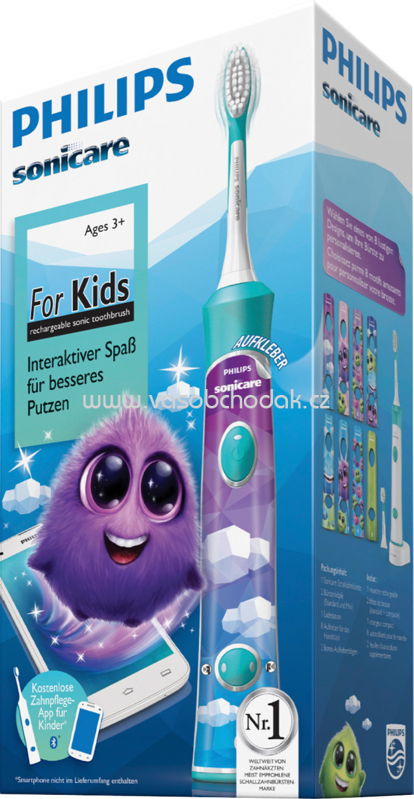 Philips Schallzahnbürste Kinder, sonicare, ab 3 Jahre, 1 St Philips Schallzahnbürste Kinder, sonicare, ab 3 Jahre, 1 St
