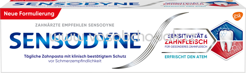 Sensodyne Zahncreme Sensitivität & Zahnfleisch, 75 ml