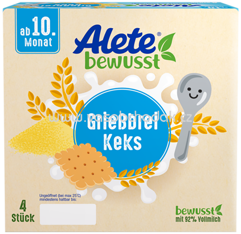 Alete Grießbrei Keks, ab 10. Monat, 4x100g, 0,4 kg