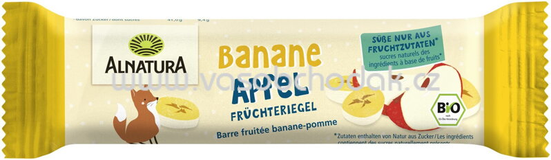 Alnatura Früchteriegel - Banane Apfel, ab 3 Jahr, 23g Alnatura Früchteriegel - Banane Apfel, ab 3 Jahr, 23g