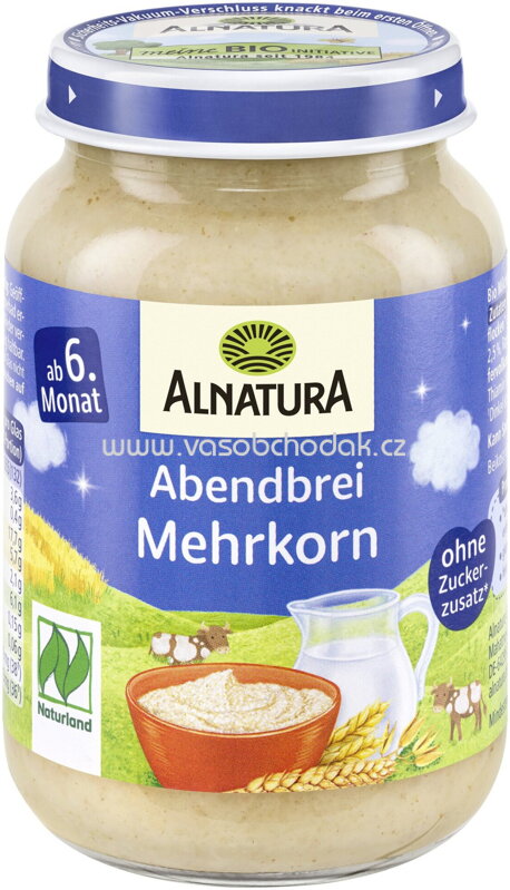 Alnatura Abendbrei Mehrkorn, ab 6. Monat, 190g