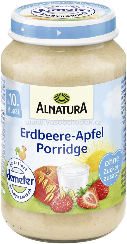 Alnatura Erdbeere Apfel Porridge, ab 10. Monat, 190g Alnatura Erdbeere Apfel Porridge, ab 10. Monat, 190g