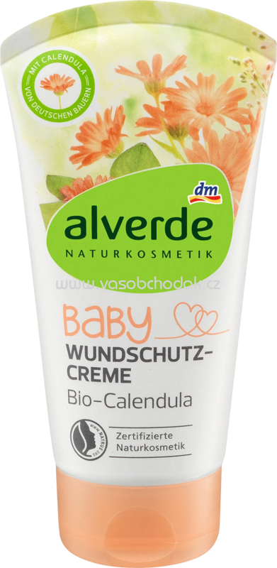 Alverde NATURKOSMETIK Baby Wundschutzcreme Bio-Calendula, 75 ml