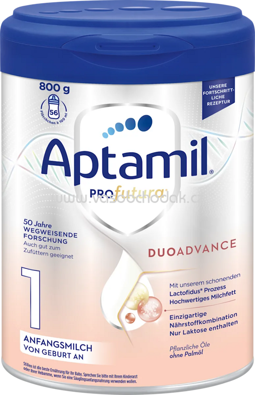 Aptamil Anfangsmilch 1 Profutura Duo Advance von Geburt an, 800 g Aptamil Anfangsmilch 1 Profutura Duo Advance von Geburt an, 800 g