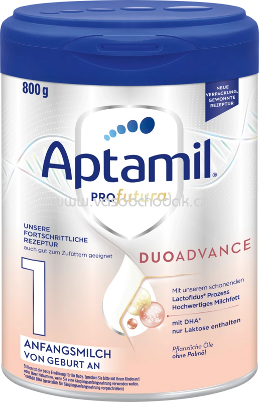 Aptamil Anfangsmilch 1 Profutura Duo Advance, von Geburt an, 800g Aptamil Anfangsmilch 1 Profutura Duo Advance, von Geburt an, 800g