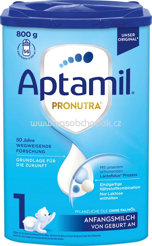 Aptamil Anfangsmilch 1 Pronutra von Geburt an, 800 g Aptamil Anfangsmilch 1 Pronutra von Geburt an, 800 g