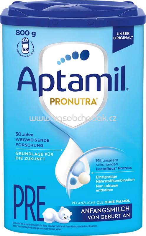Aptamil Anfangsmilch Pre Pronutra von Geburt an, 800 g