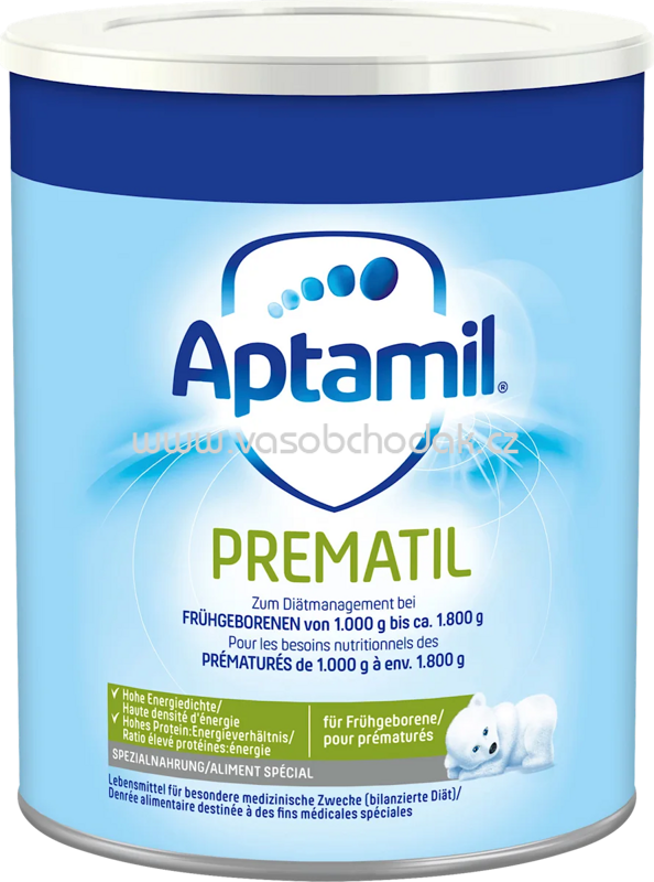 Aptamil Spezialnahrung Frühgeborene Prematil von Geburt an, 400 g Aptamil Spezialnahrung Frühgeborene Prematil von Geburt an, 400 g