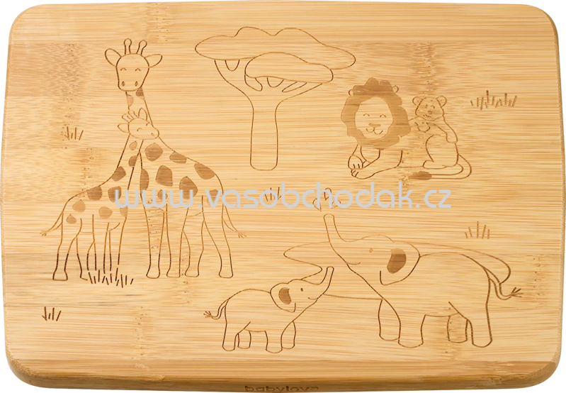 babylove Brettchen Bambusholz Safari, 1 St babylove Brettchen Bambusholz Safari, 1 St