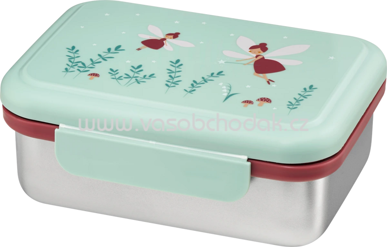 Babylove Brotdose Edelstahl mint/braun, 1 St Babylove Brotdose Edelstahl mint/braun, 1 St