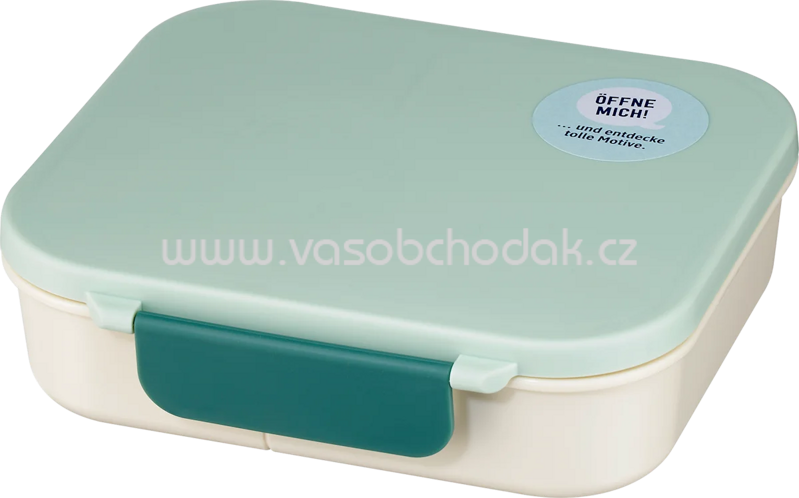 Babylove Brotdose mit Fächern beige/grün, 1 St Babylove Brotdose mit Fächern beige/grün, 1 St