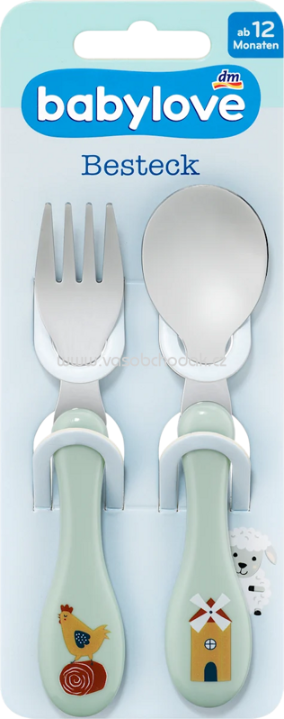 Babylove Esslernbesteck grün 2tlg., 1 St Babylove Esslernbesteck grün 2tlg., 1 St