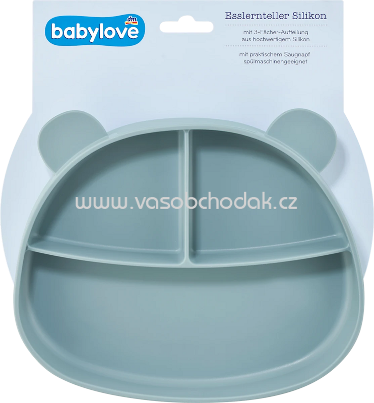 Babylove Esslernteller Silikon blau, 1 St Babylove Esslernteller Silikon blau, 1 St