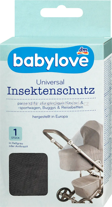 Babylove Insektenschutznetz universal anthrazit, 1 St