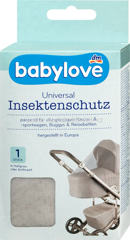 Babylove Insektenschutznetz universal hellgrau, 1 St Babylove Insektenschutznetz universal hellgrau, 1 St