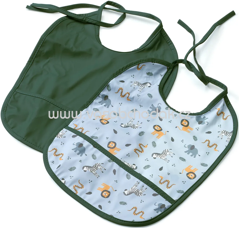 Babylove Lätzchen blau/grün, 2 St