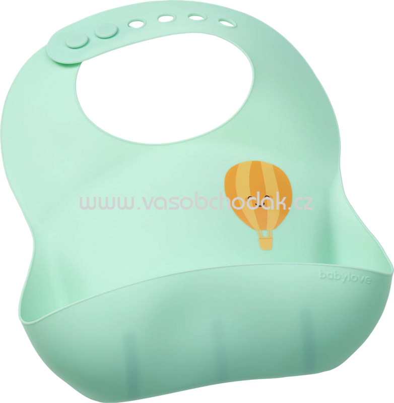 Babylove Lätzchen Silikon, mint, 1 St