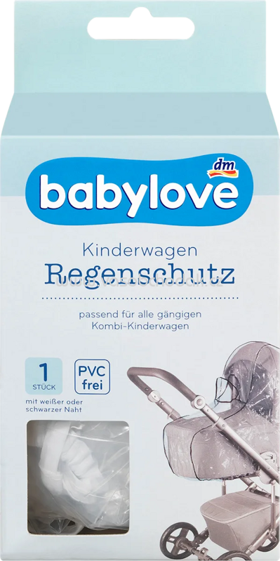 Babylove Regenschutz für Kinderwagen, 1 St Babylove Regenschutz für Kinderwagen, 1 St