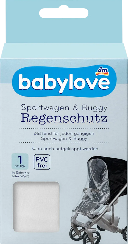 Babylove Regenschutz für Sportwagen & Buggys, 1 St Babylove Regenschutz für Sportwagen & Buggys, 1 St