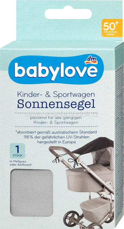 Babylove Sonnensegel hellgrau, 1 St