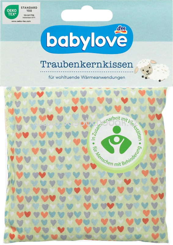 Babylove Traubenkernkissen Herzen, 1 St Babylove Traubenkernkissen Herzen, 1 St