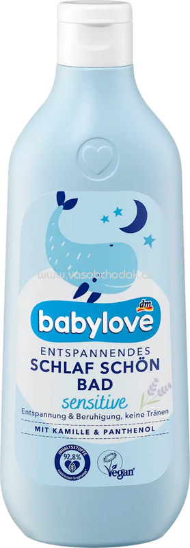 Babylove Baby Badezusatz Entspannendes Schlaf schön Bad sensitive, 500 ml