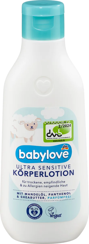 Babylove Baby Körperlotion ultra sensitive, 250 ml