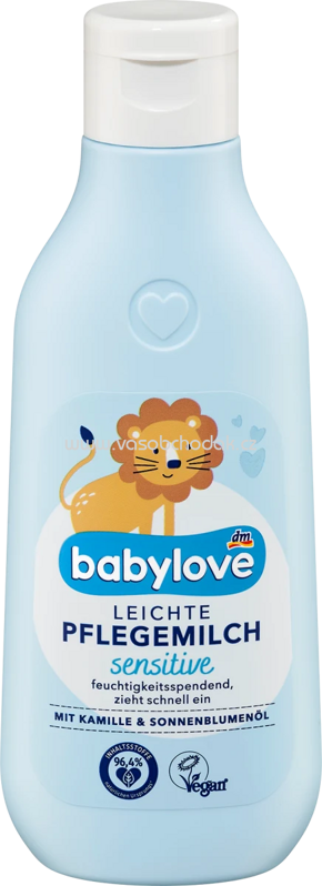Babylove Baby Pflegemilch leicht, sensitive, 250 ml Babylove Baby Pflegemilch leicht, sensitive, 250 ml