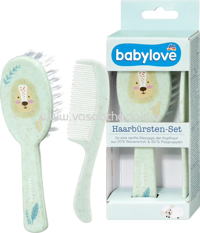 Babylove Bürstenset grün Löwe 2tlg, 1 St Babylove Bürstenset grün Löwe 2tlg, 1 St